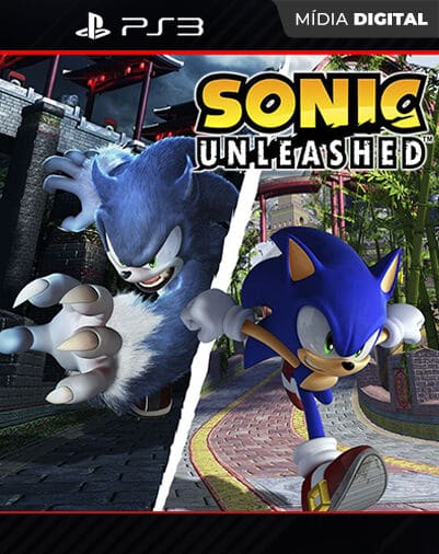 Sonic Unleashed para ps3 em mídia digital