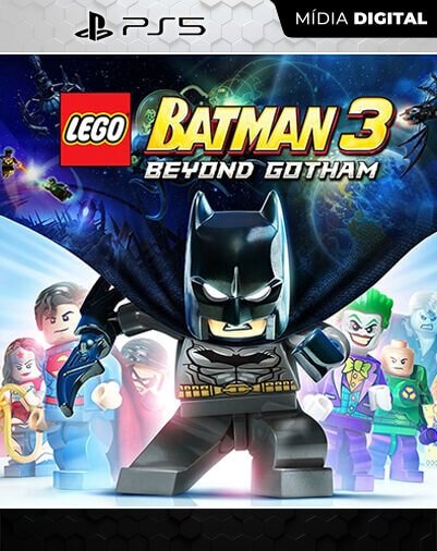 LEGO Batman 3 Beyond Gotham Playstation 5 Mídia Digital Licença VIP -  Frigga Games